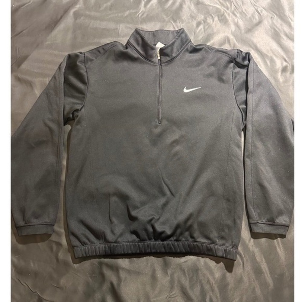 Nike Golf Therma-FIT Mens Small Black Quarter Zip